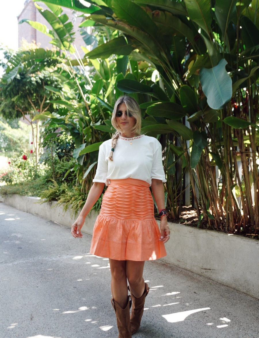 Sunny Linen Mini Skirt