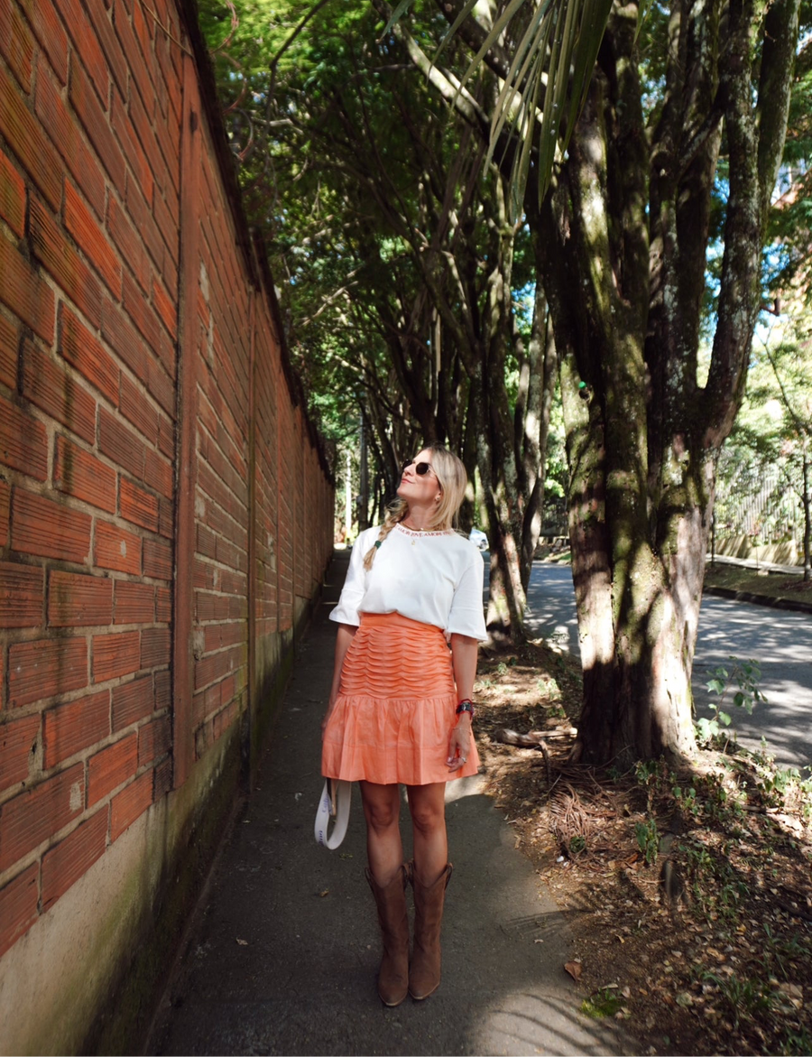 Sunny Linen Mini Skirt