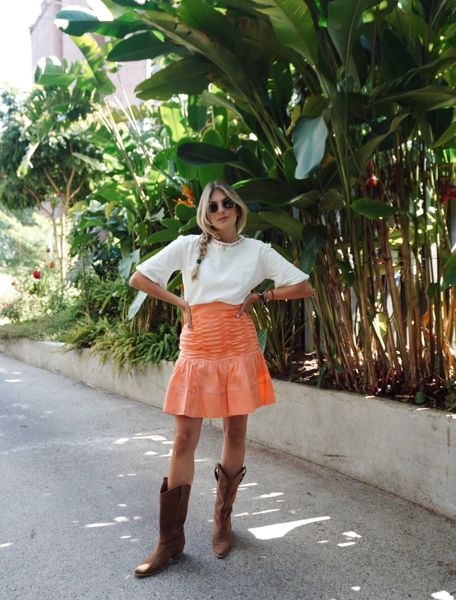 Sunny Linen Mini Skirt